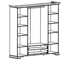 Шкаф Kentaki SZF6D2S 227.5*62.5*225 белый