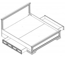 Кровать Kentaki LOZ180x200 180*200 белый