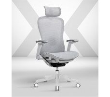 Кресло SPARX Enigma Plus (Энигма Плюс) White светло-серый/белый