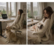 Кресло SPARX Stell Beige бежевый/хром