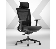 Кресло SPARX Hacker Black черный/черный