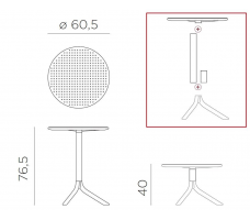 Стол-трансформер Step d60