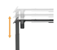 Стол с регулируемой высотой Electric Desk Compact White 138*80*1,8