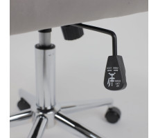 Кресло AksHome BELLA chrome  Seven 324 велюр/серый