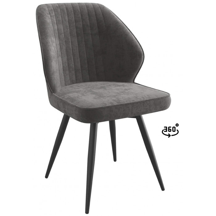 Стул поворотный Michael-R1 360 b28 antracite lux/черный