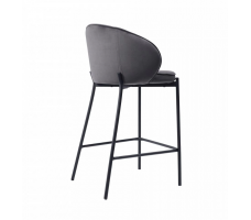 Стул полубарный LISTVIG ДЕНИ, Серый Confetti stone/черный