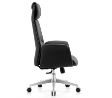 Кресло SPARX Finess PU Chrome / Black экокожа/черный