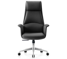 Кресло SPARX Finess PU Chrome / Black экокожа/черный