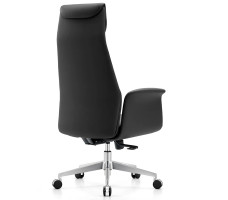 Кресло SPARX Finess PU Chrome / Black экокожа/черный