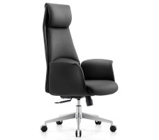 Кресло SPARX Finess PU Chrome / Black экокожа/черный
