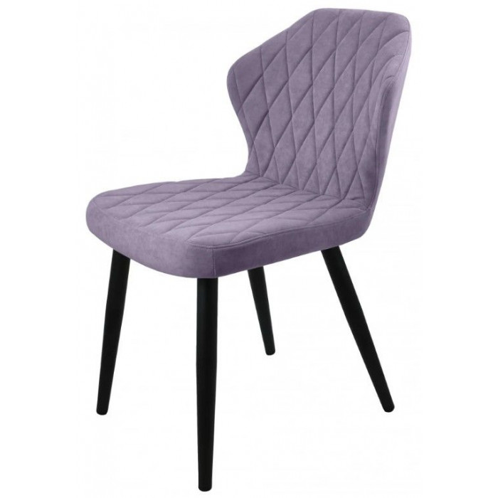 Стул  Гальваник Бергамо ткань Catania Lavender / черный