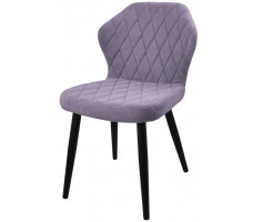 Стул  Гальваник Бергамо ткань Catania Lavender / черный