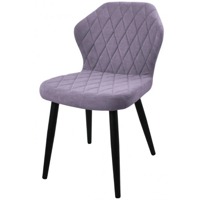 Стул  Гальваник Бергамо ткань Catania Lavender / черный