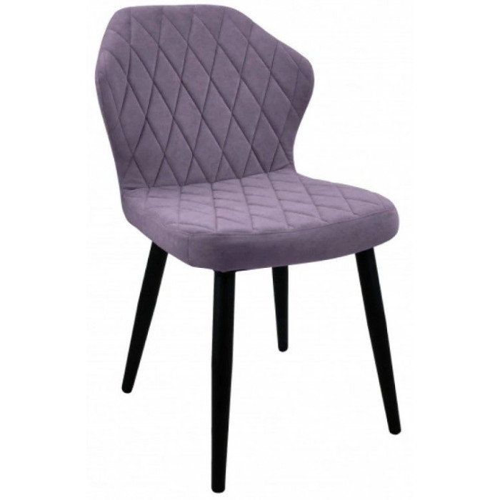 Стул  Гальваник Бергамо ткань Catania Lavender / черный