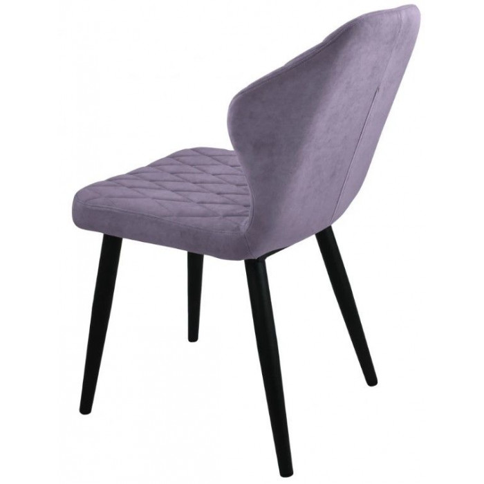 Стул  Гальваник Бергамо ткань Catania Lavender / черный