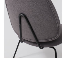 Стул AksHome RUDO (Рудо) серое букле SD8068-5/черный