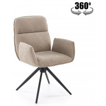 Стул поворотный Halmar K574 темно-бежевый/черный