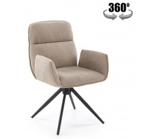 Стул поворотный Halmar K574 темно-бежевый/черный