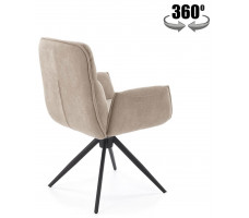 Стул поворотный Halmar K574 темно-бежевый/черный