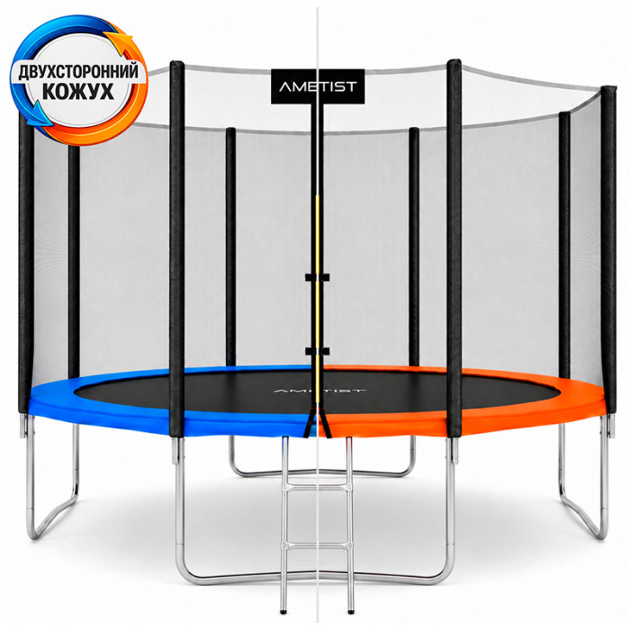 Батут AMETIST Outside D374-12FT Blue/Orange