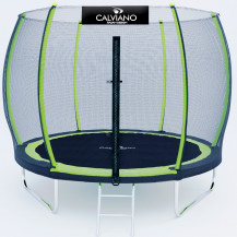 Батут с защитной сеткой Calviano 312 см - 10ft OUTSIDE master green (зеленый)