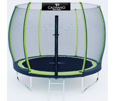 Батут с защитной сеткой Calviano 312 см - 10ft OUTSIDE master green (зеленый)