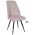 Стул поворотный Leonard M-R1 360 d07 pearl grey lux/черный
