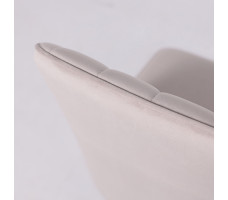 Стул поворотный Leonard M-R1 360 d07 pearl grey lux/черный