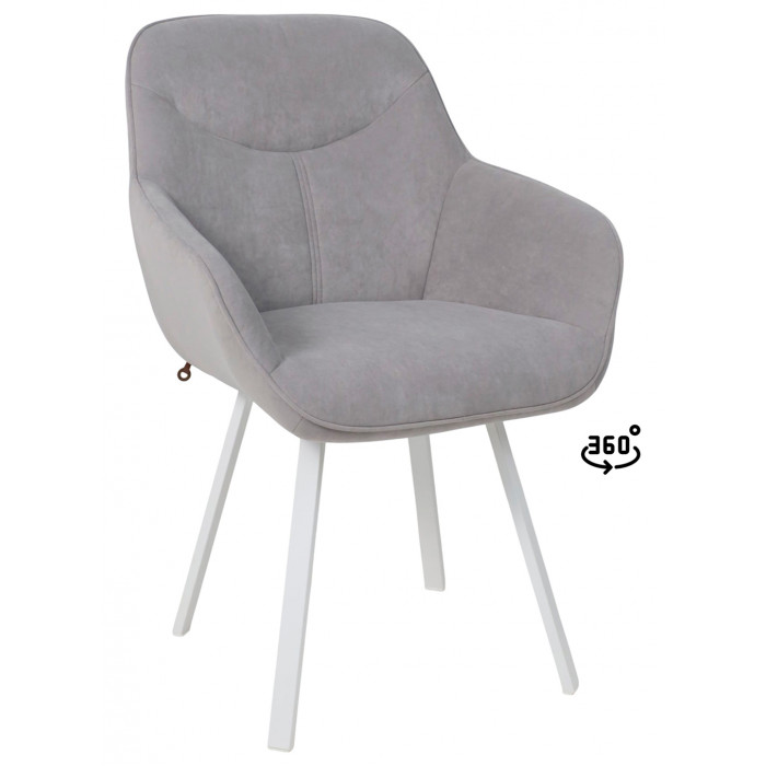 Стул поворотный Romeo Smile 360 b22 grey lux/белый
