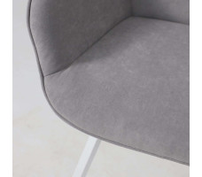 Стул поворотный Romeo Smile 360 b22 grey lux/белый
