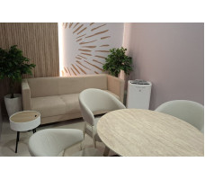 Стол обеденный Signal RION (Рион) 90*90 травертин/кашемир