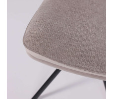 Стул поворотный SMART-R 360 g05 GREY BEIGE шенилл LUX - d07 PEARL GREY LUX/черный