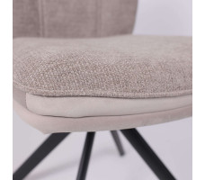 Стул поворотный SMART-R 360 g05 GREY BEIGE шенилл LUX - d07 PEARL GREY LUX/черный
