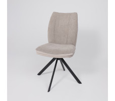Стул поворотный SMART-R 360 g05 GREY BEIGE шенилл LUX - d07 PEARL GREY LUX/черный