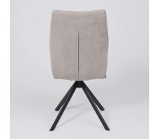 Стул поворотный SMART-R 360 g05 GREY BEIGE шенилл LUX - d07 PEARL GREY LUX/черный