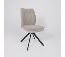 Стул поворотный SMART-R 360 g05 GREY BEIGE шенилл LUX - d07 PEARL GREY LUX/черный