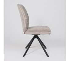 Стул поворотный SMART-R 360 g05 GREY BEIGE шенилл LUX - d07 PEARL GREY LUX/черный