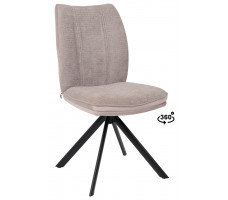 Стул поворотный SMART-R 360 g05 GREY BEIGE шенилл LUX - d07 PEARL GREY LUX/черный