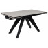 Стол раздвижной AV 2122 МДФ+керамика 1400 (2000)*850 серый, матовый CARMEN LIGHT GREY/черный