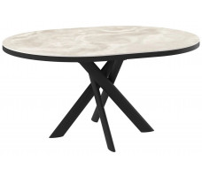 Стол раздвижной RONALDO-120 120(160) ONYX PREMIUM CER/черный