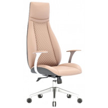 Кресло SitUp Molly (Молли) White Rice Chrome экокожа бежевый