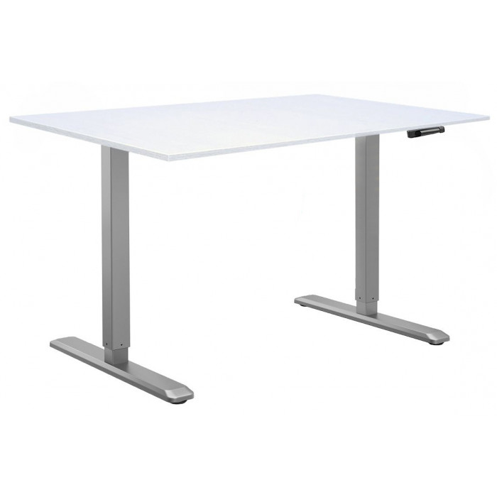 Стол с регулируемой высотой Manual DESKFIT DF100 GREY 120*65*1,8 см (столешница ЛДСП)