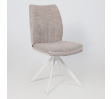 Стул поворотный SMART-R 360 g05 GREY BEIGE шенилл LUX - d07 PEARL GREY LUX/белый
