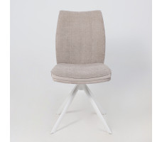 Стул поворотный SMART-R 360 g05 GREY BEIGE шенилл LUX - d07 PEARL GREY LUX/белый