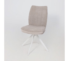 Стул поворотный SMART-R 360 g05 GREY BEIGE шенилл LUX - d07 PEARL GREY LUX/белый