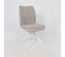 Стул поворотный SMART-R 360 g05 GREY BEIGE шенилл LUX - d07 PEARL GREY LUX/белый