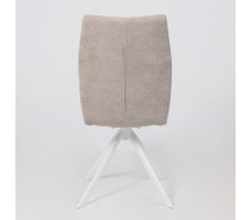 Стул поворотный SMART-R 360 g05 GREY BEIGE шенилл LUX - d07 PEARL GREY LUX/белый
