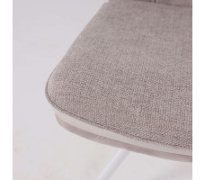 Стул поворотный SMART-R 360 g05 GREY BEIGE шенилл LUX - d07 PEARL GREY LUX/белый
