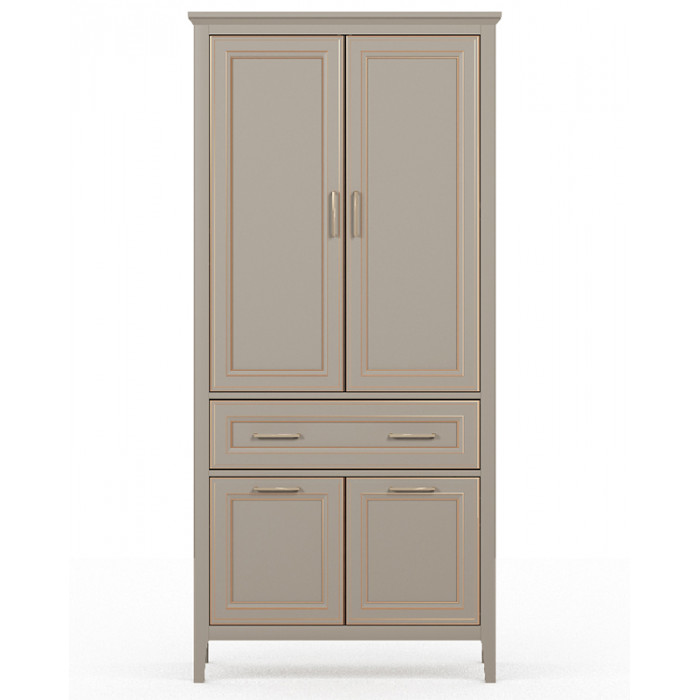 Шкаф Classic REG4D1S 95*40.5*203 глиняный серый
