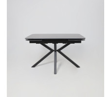 Стол РЕЙН NEW 1400(2040)*900 камень черный Greys Black/черный матовый